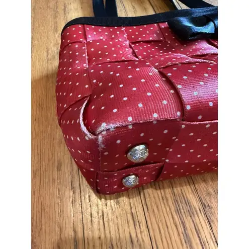 Harveys Original Seatbelt Bag Disney Minnie Mouse Big Black Red polka dot Bow