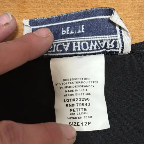 Jessica Howard black Cocktail Dress Whimsygoth Vintage Petite 12