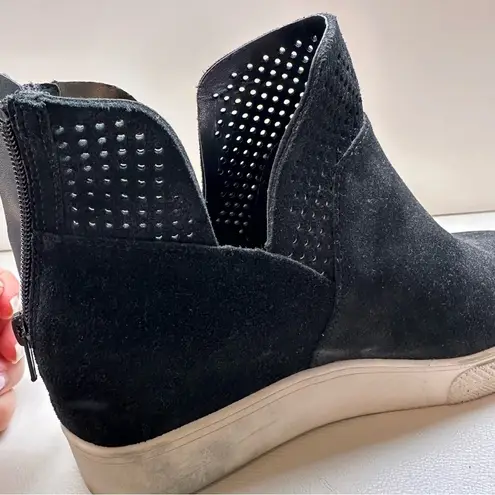 Steve Madden Women’s Winnie Sneaker Platform Bootie Black SZ 8 - Image 7