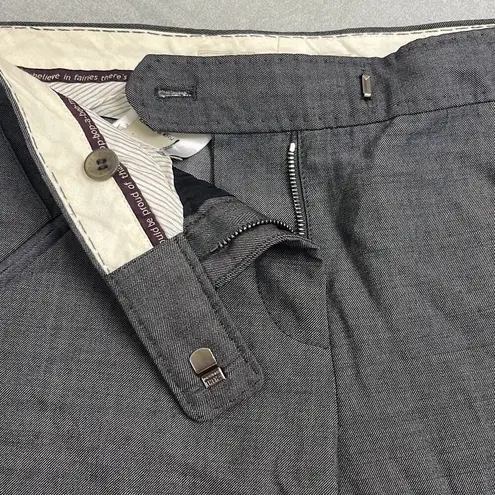 Stella McCartney 40 US 4 100% Wool Dress Pants Gray Zipper Pockets Wide Leg