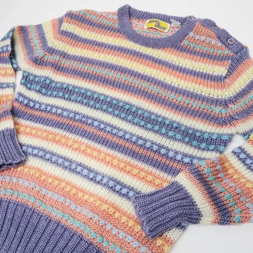 Vintage 70s Good’s Plenty Pastel Striped Sweater
