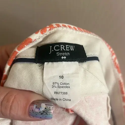 ✨J.Crew Flora Paisley Lily Sz 10 Chino Shorts✨ Pink