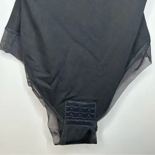 TA3 Black Long Sleeve Corset Bodysuit Size M Size M