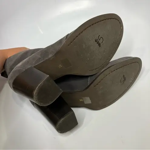 Seychelles ‎ Anthropologie Brand gray suede leather heel lace up booties size 9.5 - Image 9