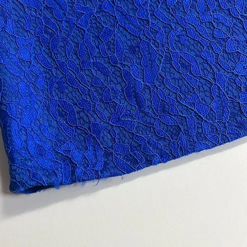 Ever Pretty Long dress size 10 royal blue long dress sweetheart neckline all over crochet