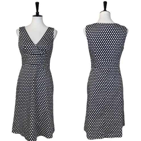 Spense Black White Polka Dot V