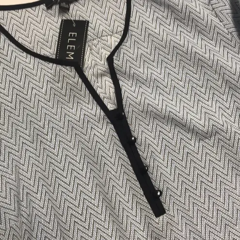 Elementz Chevron Tunic Top NWT