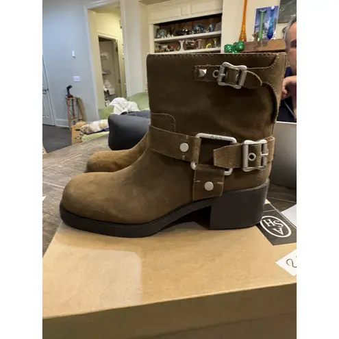 Ash 50mm Texas Suede Boots Women's Size 40 US @ 9 424144 Land Moto Boho