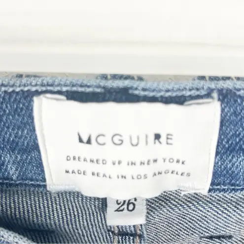McGuire Denim McGUIRE Valletta Straight Leg Frayed Hem Distressed Jeans, Size 26