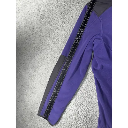 LL Bean Jacket Women Large Fleece Full Zip Polartec Wind Pro Outdoor Purple