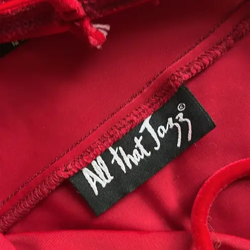 All that jazz Vintage Red Velvet Rhinestone Maxi Dress 90s Y2K