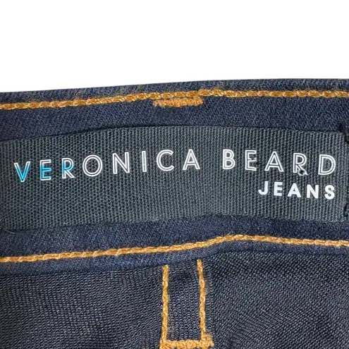 Veronica Beard Kate 10 Inch Skinny Jeans Dark indigo Wash Size 25 EUC