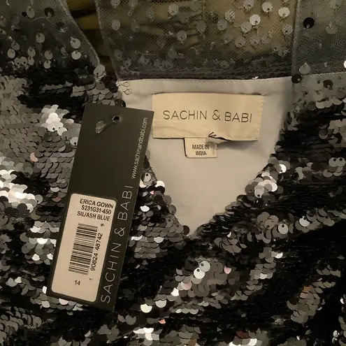 Sachin + Babi Womens Erica High Shine Gown Dress Pockets