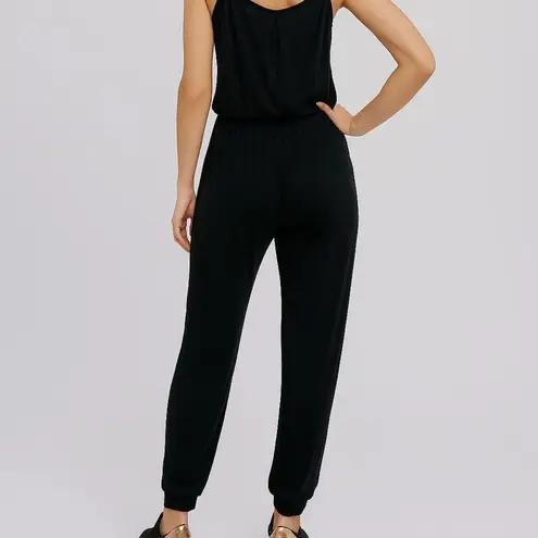 Bluivy Black Surplice Jersey Jumpsuit Small