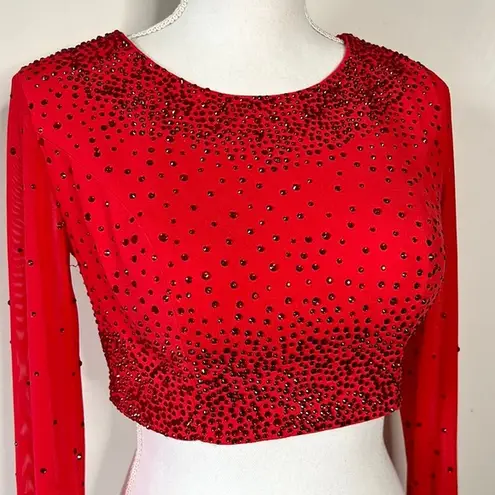 Studio 17 Rhinestone Crop Top