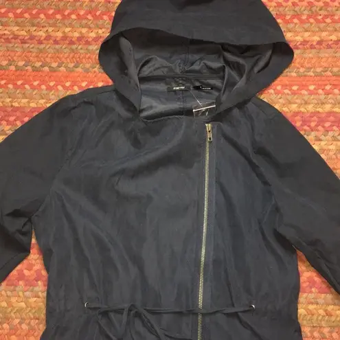 Poetry NWT NAVY LIGHT WEIGHT JACKET w HOOD