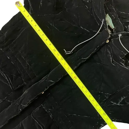 Ralph Lauren  Quilted Black Velvet Silk Blend Jacket