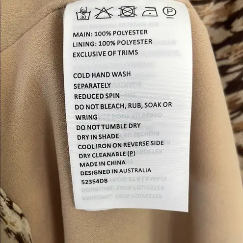 Bardot Revolve Cascading Ruffle Printed Ellie Midi Dress Slip Dress Sundress 8/M