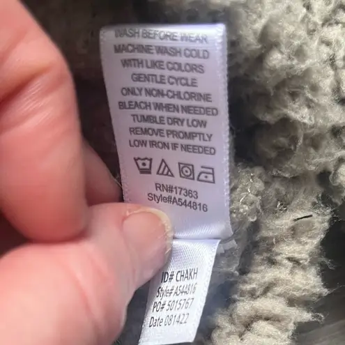 Koolaburra by Ugg Tan Long Sleeve Warm Cozy Comfy Sherpa Hoodie Sweater Size M