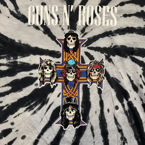 Guns N' Roses Appetite for Destruction Rock Band Tie Dye T-Shirt Size 2XL