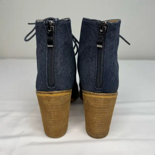 Catherine Malandrino Jerzinie Lace-up Denim Bootie