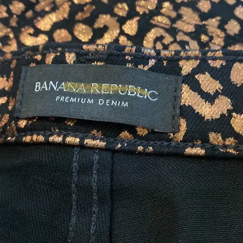 Banana Republic NWT  Mid-Rise Skinny Stretch Leopard Ankle Pant / Jean