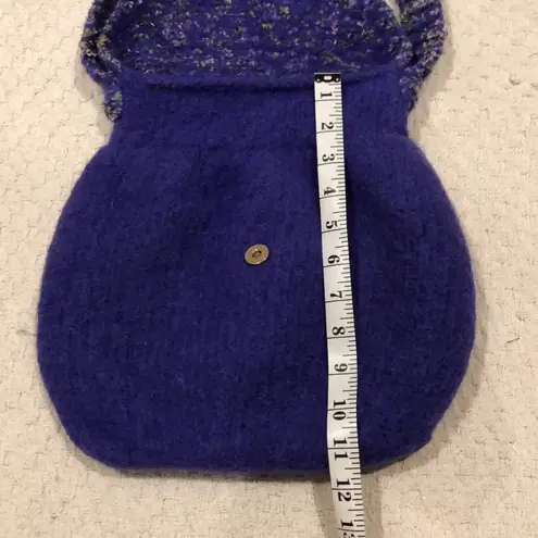 Handmade Purple Fuzzy Shoulder Bag by Susan Buonopane