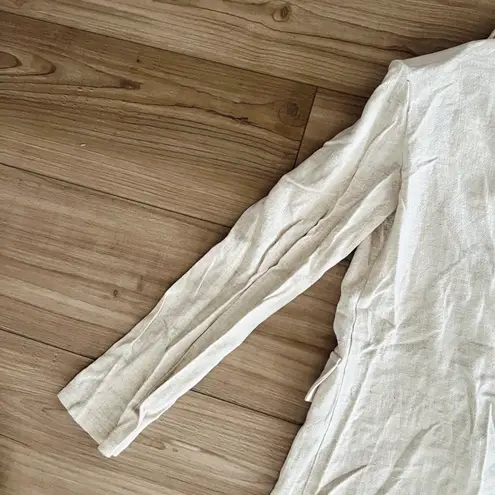 Boutique Ecru Linen Blazer