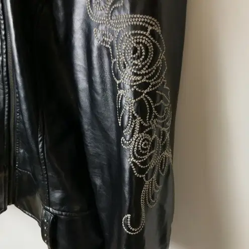 H.I.P. Y2K Vintage LL Cool J Jacket Rap Hop Rhinestones Classic Long Sleeve Faux 1X