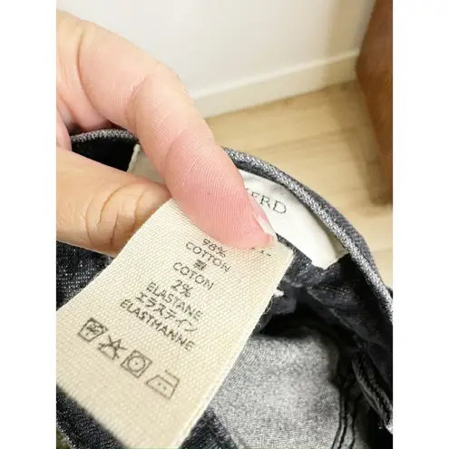 The Great . The Nerd Black Button Fly Flare Crop Denim Jeans US 27