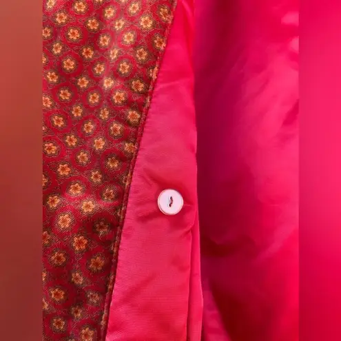 Todd Oldham Jeans 90s vintage velvet coat small Red