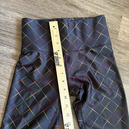 Terez Rainbow Seeing Sound Super High Waist Athletic Leggings XS Colorful Unique