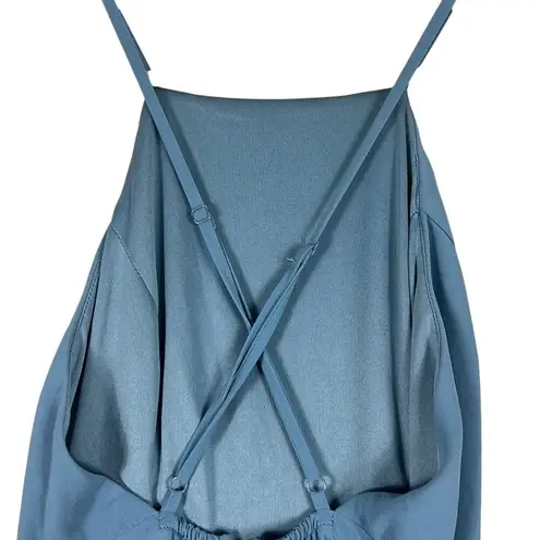 Lulus Mythical Kind of Love Slate Blue Maxi Dress Womens XS Backless Wedding