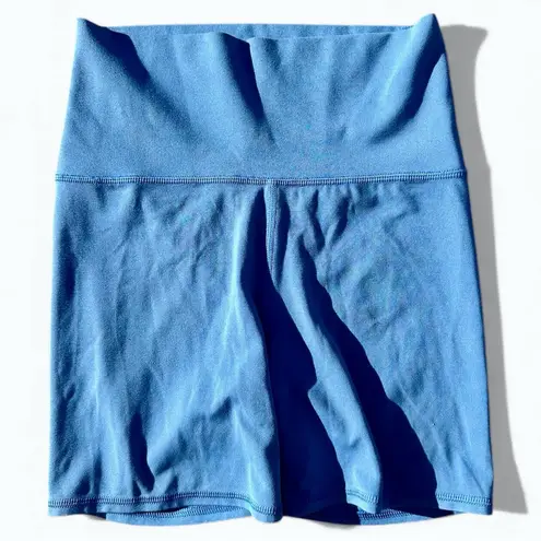 Vuori Blue Performance Biker Shorts XS - High-Rise Active Compression Fit