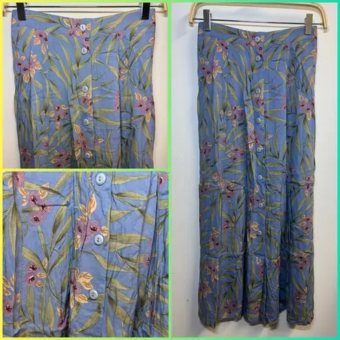 Sag Harbor Vintage prophecy petite by A line skirt small floral