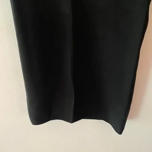 NWT Saloni Women's size 6 Black Wide Tailored Cady Trousers Pleated Business