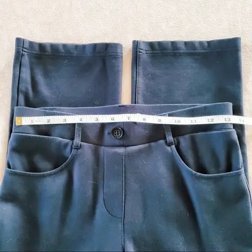 Betabrand Straight Leg Classic Dress Yoga Pants Jeanie in Navy Blue SP