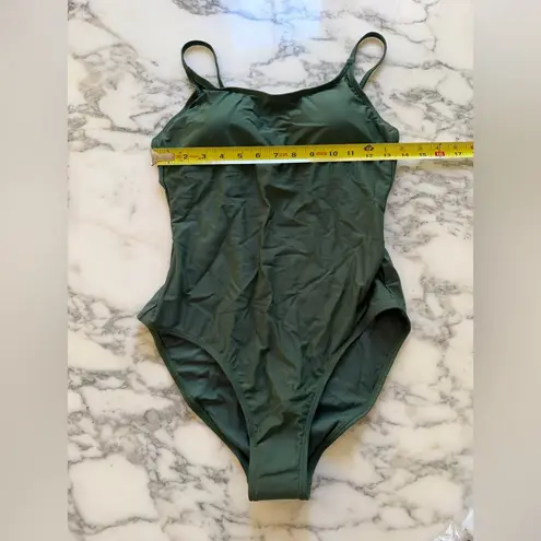 Quince NWT Italian Cami One-Piece Swimsuit – Palm Green, Size M