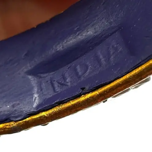 Blue beaded Indian mirrored bangle bracelet