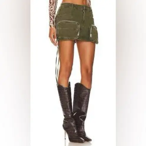 NEW SER.O.YA Finn Cargo Skirt Vintage Army Green Plus Size approx 3X Mini Skirt