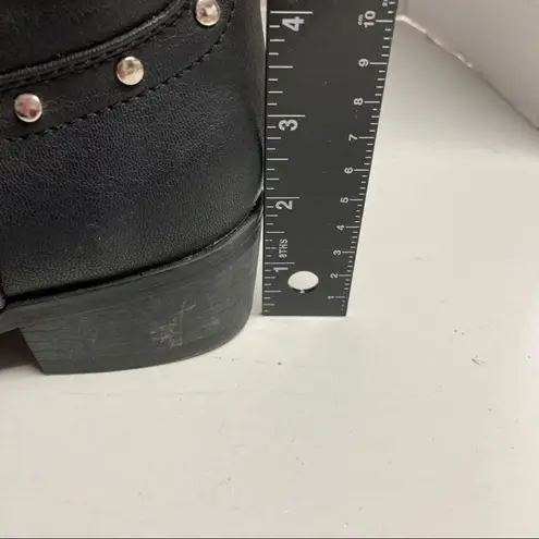 Route 66 , Women’s Black Studded Zipper Booties, Size 7, All Man made materials