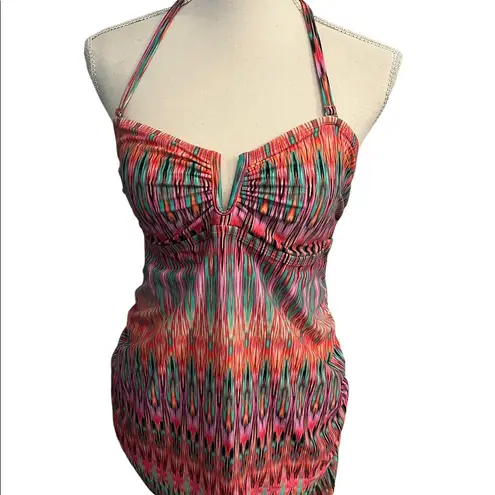 Liz Lange Maternity Art Deco Bohemian Halter Swim Top