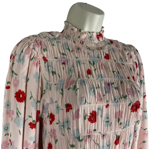 Samsoe Samsoe Sarami Floral Print Midi Dress Aop Pink Garden Size M Size M