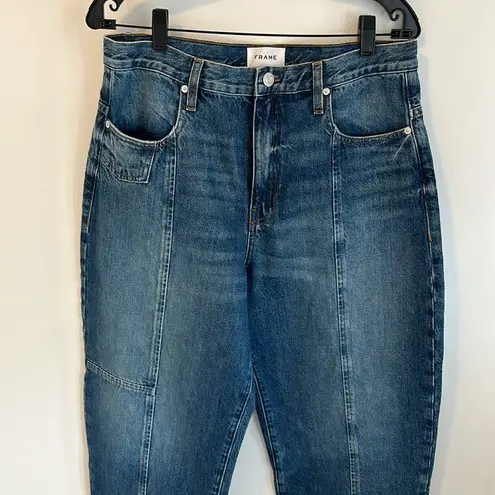 frame denim Frame Ultra High Rise Barrel Jeans in Longshore