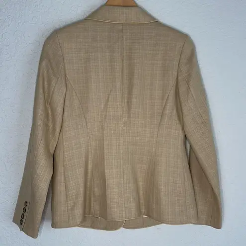 Pendleton Tan Blazer 100% Virgin Wool Size 8 Preppy Twee Academia College
