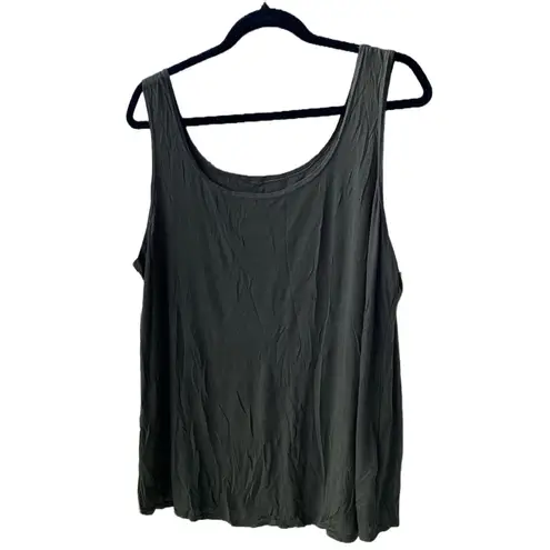 H.I.P. NWT π« 2-Piece Set, Olive Green Sheer Lace Retro Peasant Top+Tank Top, 1X