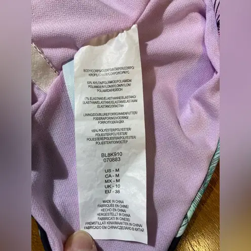 The Bikini Lab One Piece Swimsuit, floral strappy plunge - Junior’s Medium