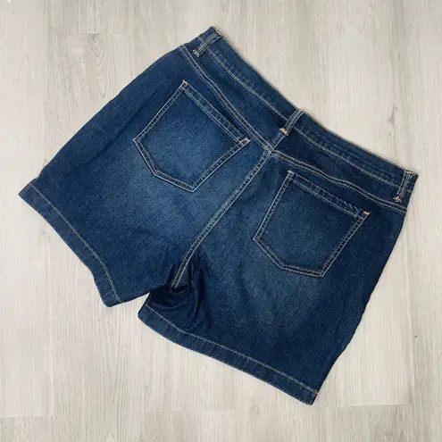 Gloria Vanderbilt All Around Slimming Effect Jean Amanda Shorts Blue- No Tag