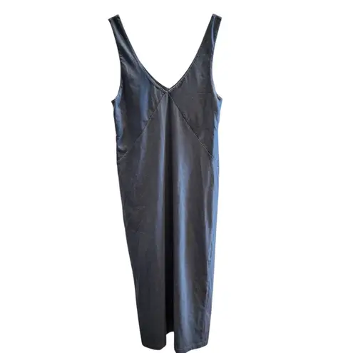 Pact Luxe Jersey Midi Slip Dress Blue Size M