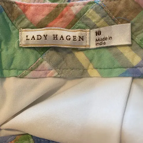 Lady Hagen Vintage  Patchwork Golf Skort Sz 10